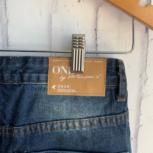 ONE Teaspoon 2020 High Waist Denim Skirt Tiger - Picture 5 of 11